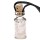 Geschenkflasche aus Glas mit Schnur Bergkristall -- 3.6 cm