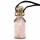 Geschenkflasche aus Glas mit Schnur Rosenquarz -- 3.6cm