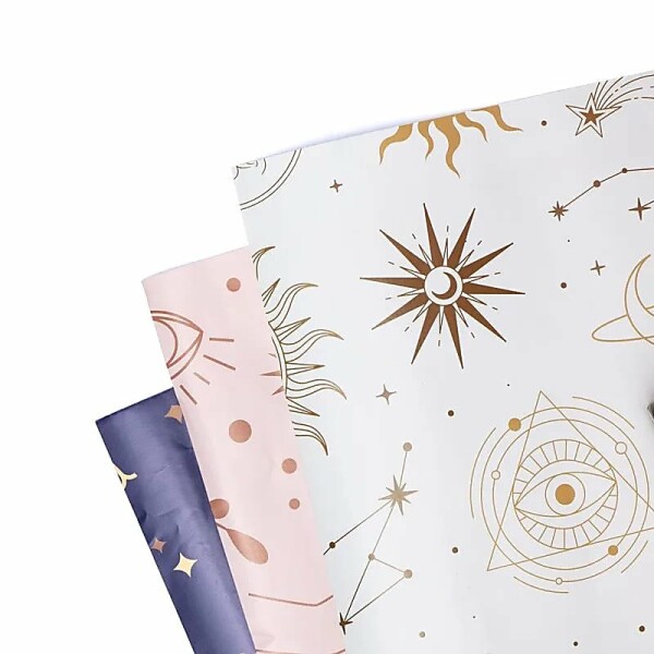 Geschenkpapier Astrologie 3 Bögen -- 50x90cm