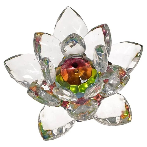 Glas Lotus groß -- 10 cm