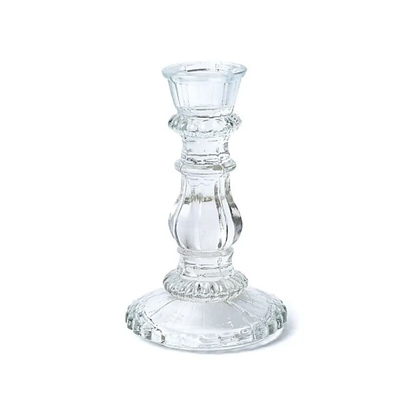 GlasKerzenhalter für Tischkerzen -- 14.5x8.5