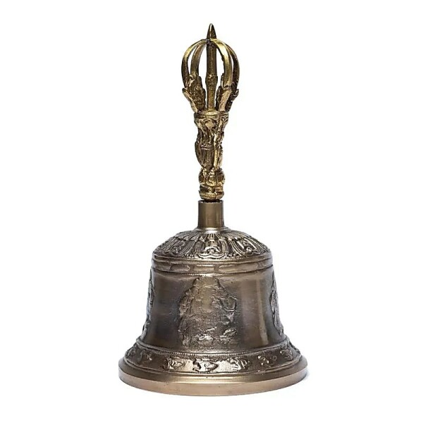 Glocke mit Ganesh und OM L -- 11x21cm