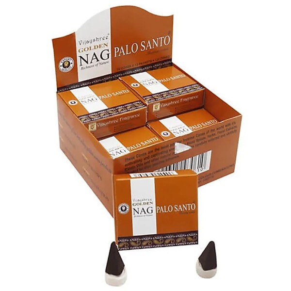 Golden Nag Palo Santo Räucherkegel -- 20gr