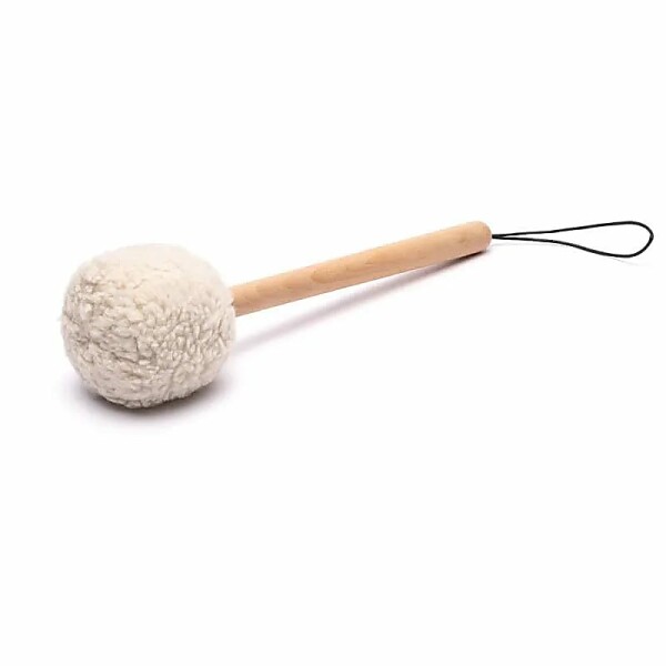 Gongschlägel weiche Kopfe mit Holzgriff -- 38cm