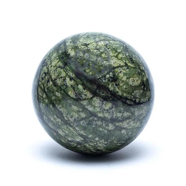 Grüne Serpentin Kugel -- 5 cm