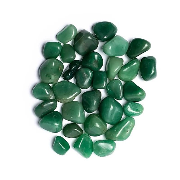 Grünquarz Trommelsteine A Qualität -- ±2-4cm; ±1000g