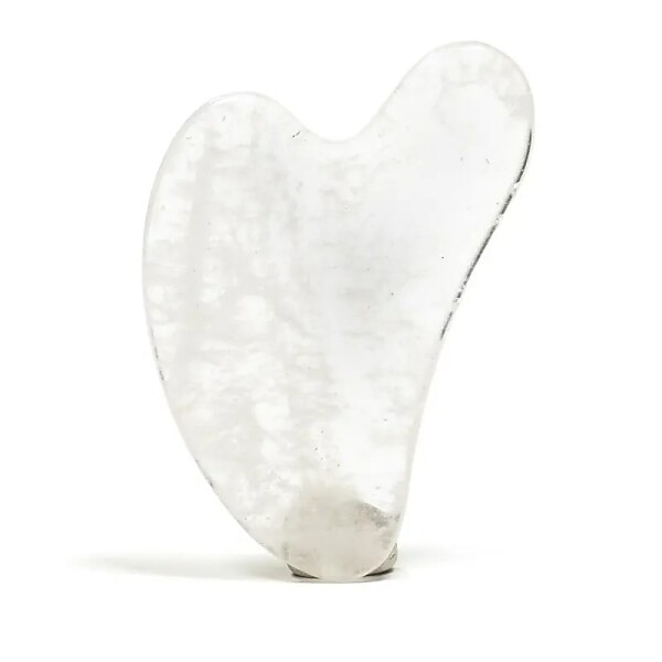 Gua sha Massagestein Bergkristall -- 40g; 8 cm