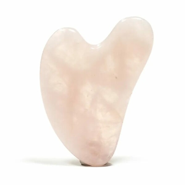 Gua sha Massagestein Rosenquarz -- 45 g; 8 cm