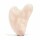 Gua sha Massagestein Rosenquarz -- 45 g; 8 cm