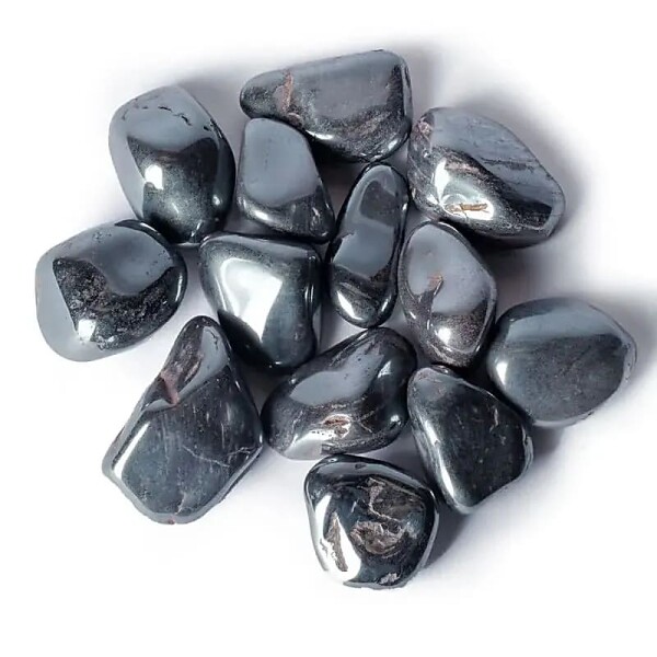 Hämatit-Trommelsteine A-Qualität -- ±2-5 cm; ±1000 g