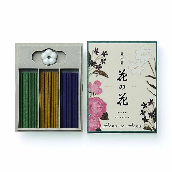 Hana no Hana Räucherstäbchen Geschenkbox Rose/Lilie/Veilch  -- 40 g; 5.5 cm