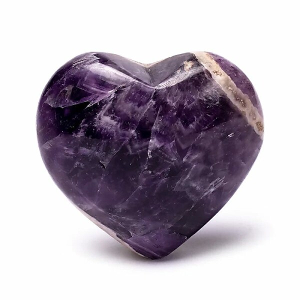 Handschmeichler Herz Amethyst -- ±3.5-4cm