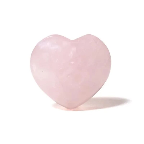 Handschmeichler Herz Rosenquarz -- ±4.5cm