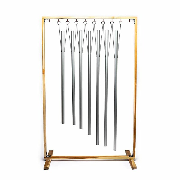 Heilungs-Klangrohre Chakra im 7er Set mit Ständer -- 83x110 cm