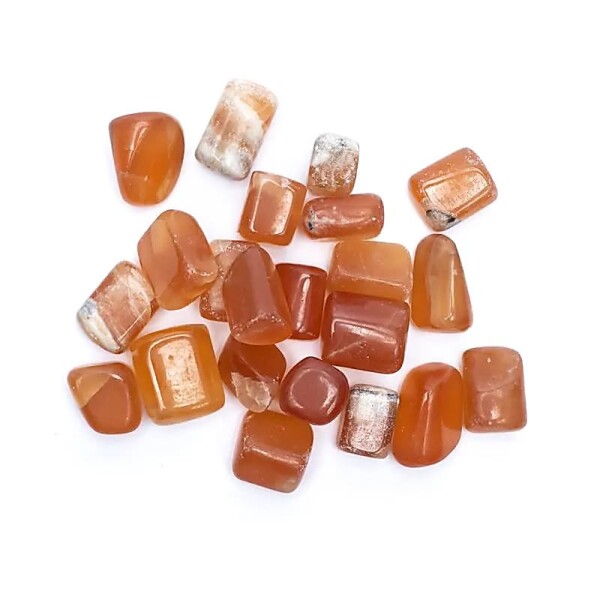 Honig Kalzit Trommelsteine AA-Qualität -- ±500g; ±2-3cm