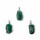 Jadeit Edelstein Anh&auml;nger &Ouml;se eingesteckt -- &plusmn;1-2.5cm