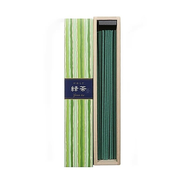 KAYURAGI Räucherwerk Grüner Tee -- 40 g; 14 cm