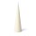 Kegelkerze off white unparf&uuml;miert -- 21x6cm