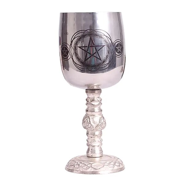Kelch mit Pentagramm -- 16x6 cm