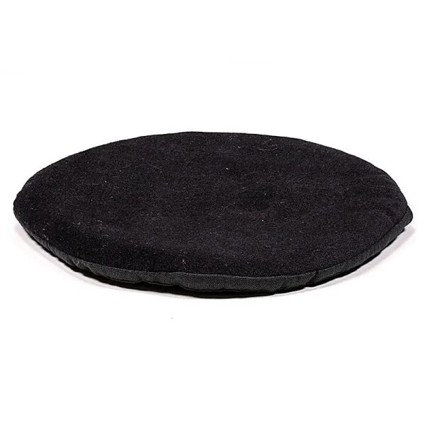 Kissen für Klangschale flach rund schwarz -- 20x1 cm