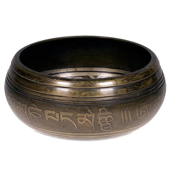 Klangschale mit Buddha Gravur -- 550 g; 11 cm