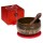 Klangschale Ohm Geschenkset rot -- 180 g; 8 cm