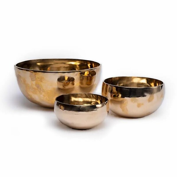 Klangschale Shanti goldfarbig --  ±1250-1500 g;  ±22-24 cm
