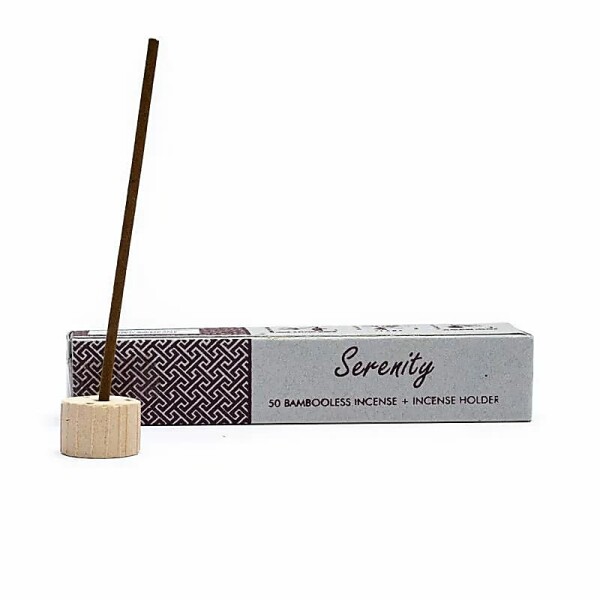 KräuterRäucherwerk ohne Bambus mit Halter Serenity -- 34 g