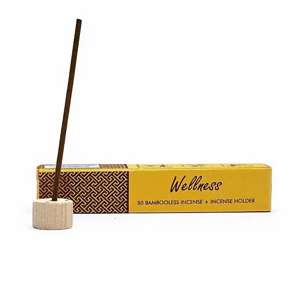 KräuterRäucherwerk ohne Bambus mit Halter Wellness -- 34 g