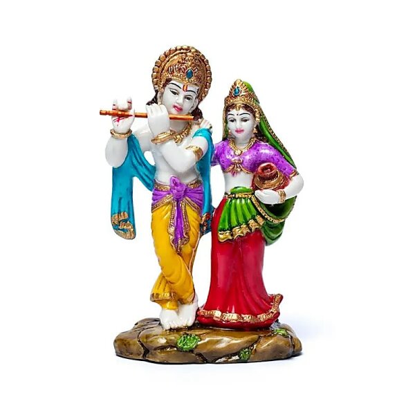 Krishna und Radha -- 14,5x9,5cm