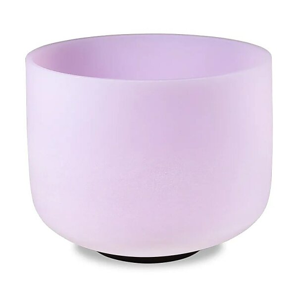 Kristall-Klangschale rosa C-Ton 432 Hz -- ±20 cm