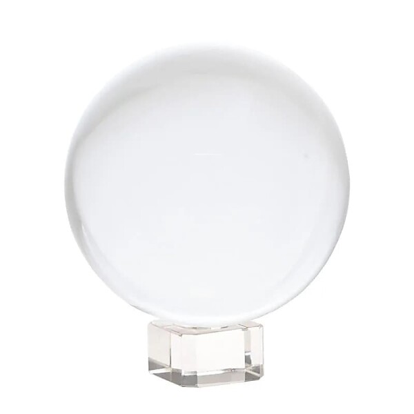 Kristallkugel + Glasfuß -- 6 cm