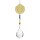 Kristalltropfen mit Chakrakette Blume des Lebens -- 29 cm