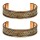 Kupfer-Armband magnetisch Blume des Lebens Set von 2 -- &plusmn;7 cm