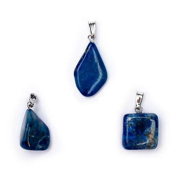 Lapislazuli Edelstein Anhänger Öse eingesteckt  -- ±1-2.5cm