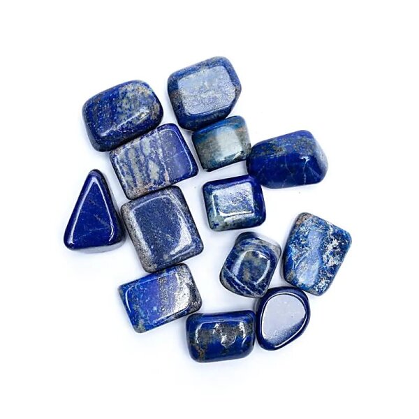 Lapislazuli Trommelsteine AA-Qualität -- ±500g; ±3-4cm