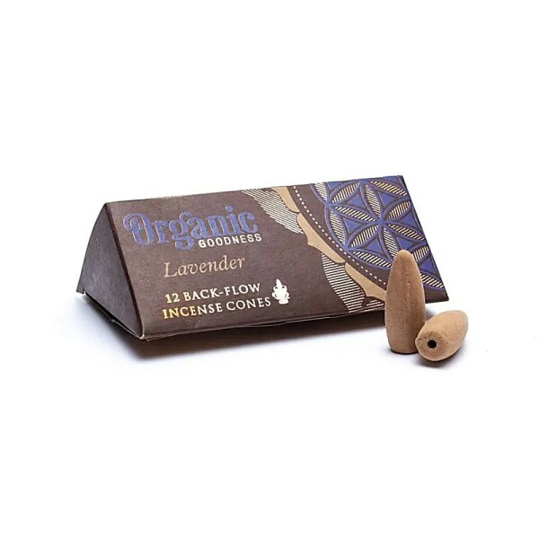 Lavendel natürliche Rückfluss Räucherkegel -- 24g
