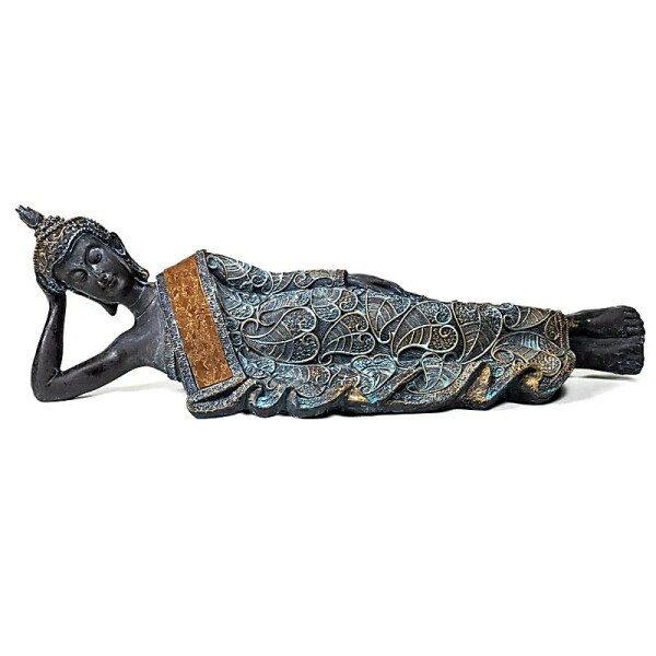 Liegender Buddha Antiklook Thailand -- 596 g; 36x9x11 cm