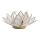 Lotus Teelichthalter natur goldfarbig -- 13.5 cm