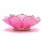 Lotus Teelichthalter rosa mit Goldrand -- 13.5 cm
