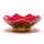 Lotus Teelichthalter rosa/hellgr&uuml;n mit Goldrand -- 13.5cm