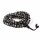 Mala aus Knochen schwarz und wei&szlig; 108 Perlen + Guru Perle -- 0,8 cm