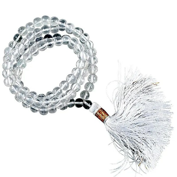 Mala Bergkristall AA Qualität, 108 Perlen +Tasche -- 0.6 cm