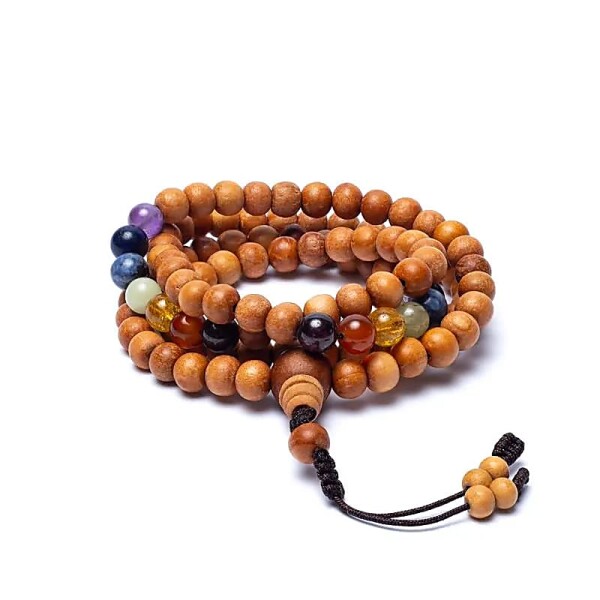Mala Chakra Kadamholz 108 Perlen -- 0,8 cm