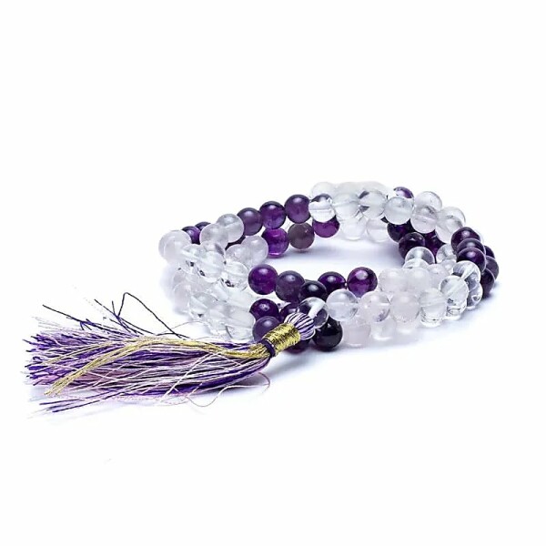 Mala Gold Dreieck AA-Qualität 108 Perlen + Tasche -- 0.7 cm