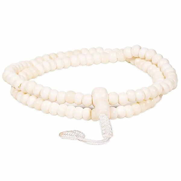 Mala Knochen natur 108 Perlen -- 0,6 cm