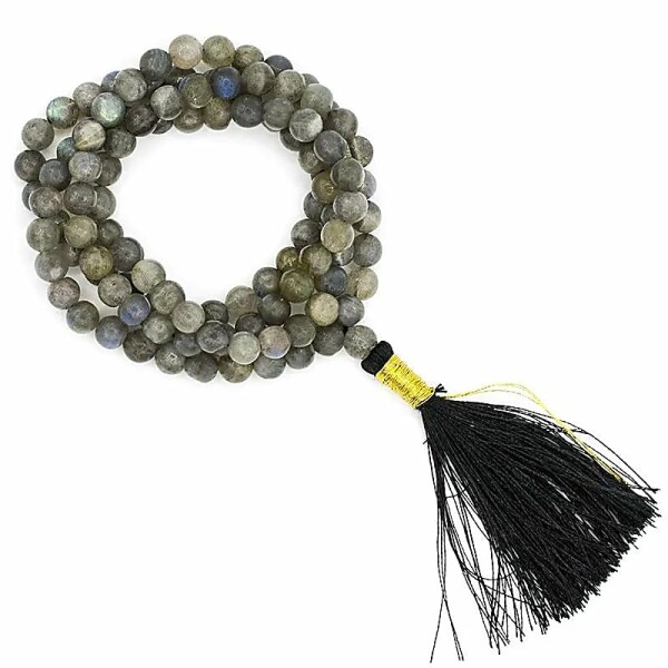 Mala Labradorit AA Qualität 108 Perlen + Täschchen -- 0.6cm