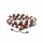 Mala rudraksha / Muschel 108 Perlen -- 0,8 cm