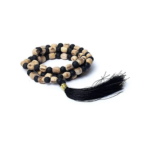 Mala Tulsi/Lavastein im Beutel -- 0,6 cm