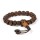 Mala/Armband polierter Rudraksha 21 Perlen verstellbar -- 0.8 cm